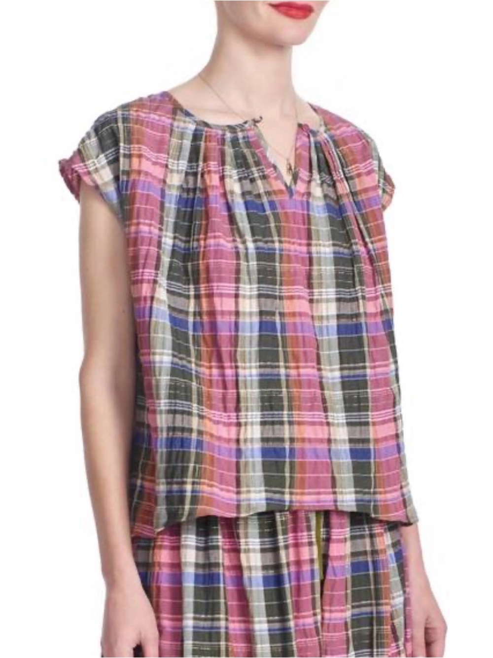 NEW COREY LYNN CALTER maggie top in pink/multi